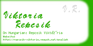 viktoria repcsik business card